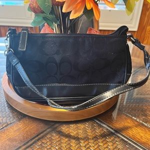 Small black coach purse